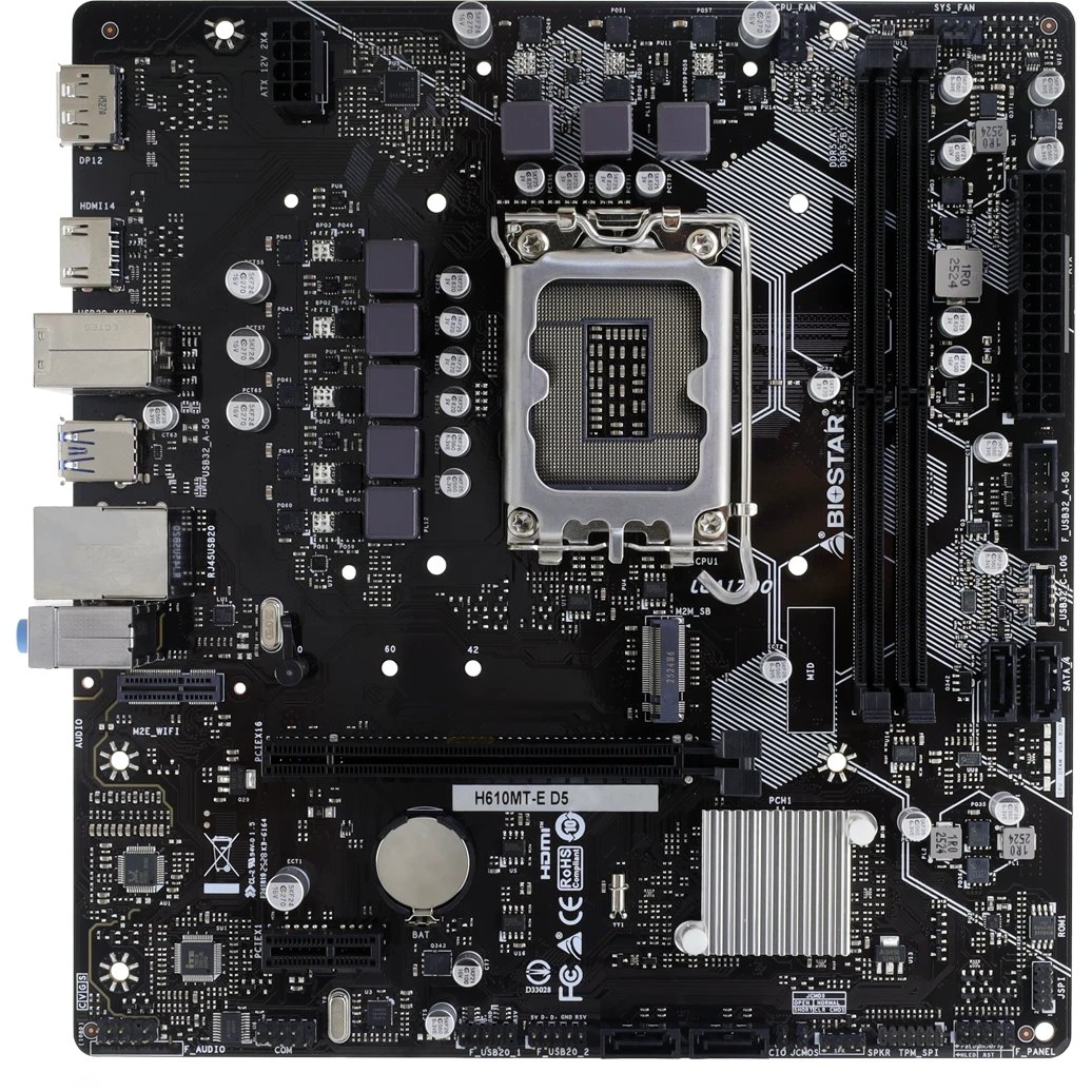 Материнская плата Biostar H610MT-E D5