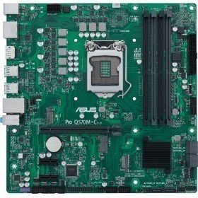 Материнская плата ASUS PRO Q570M-C/CSM (90MB1700-M0EAYC), LGA1200, Q570, 4*DDR4, D-Sub+DP*2+HDMI, SATA6, Audio, USB 3.2*7, LPT*1 header (w/o cable), COM*2 header (w/o cable), mATX