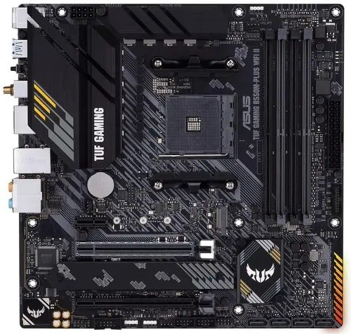 MB sAM4 ASUS TUF GAMING B550M-PLUS WI-FI II AMD B550, 4xDDR4-3200 МГц, 2xPCI-Ex16, 2xM.2, Micro-ATX