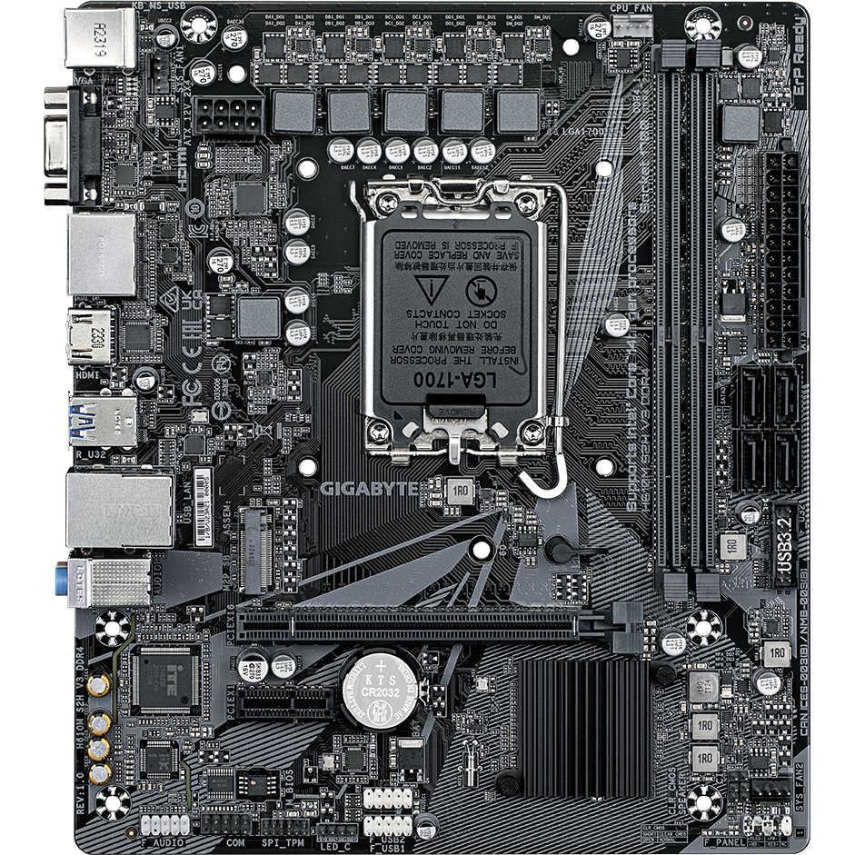 MB s1700 Gigabyte H610M S2H V3 DDR4 Soc-1700 Intel H610 2xDDR4 mATX AC`97 8ch(7.1) GbLAN+VGA+HDMI+DP