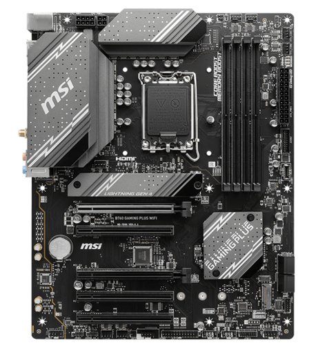 MB s1700 MSI B760 GAMING PLUS WIFI B760, 4*DDR5, 5*PCIEx16, 2*M.2, 2*TypeC, 2*USB3.2Gen2, 2*USB3.2Gen1, 8*USB2.0, 4*SATA3.0, 2.5G, DP, HDMI, ATX, RTL