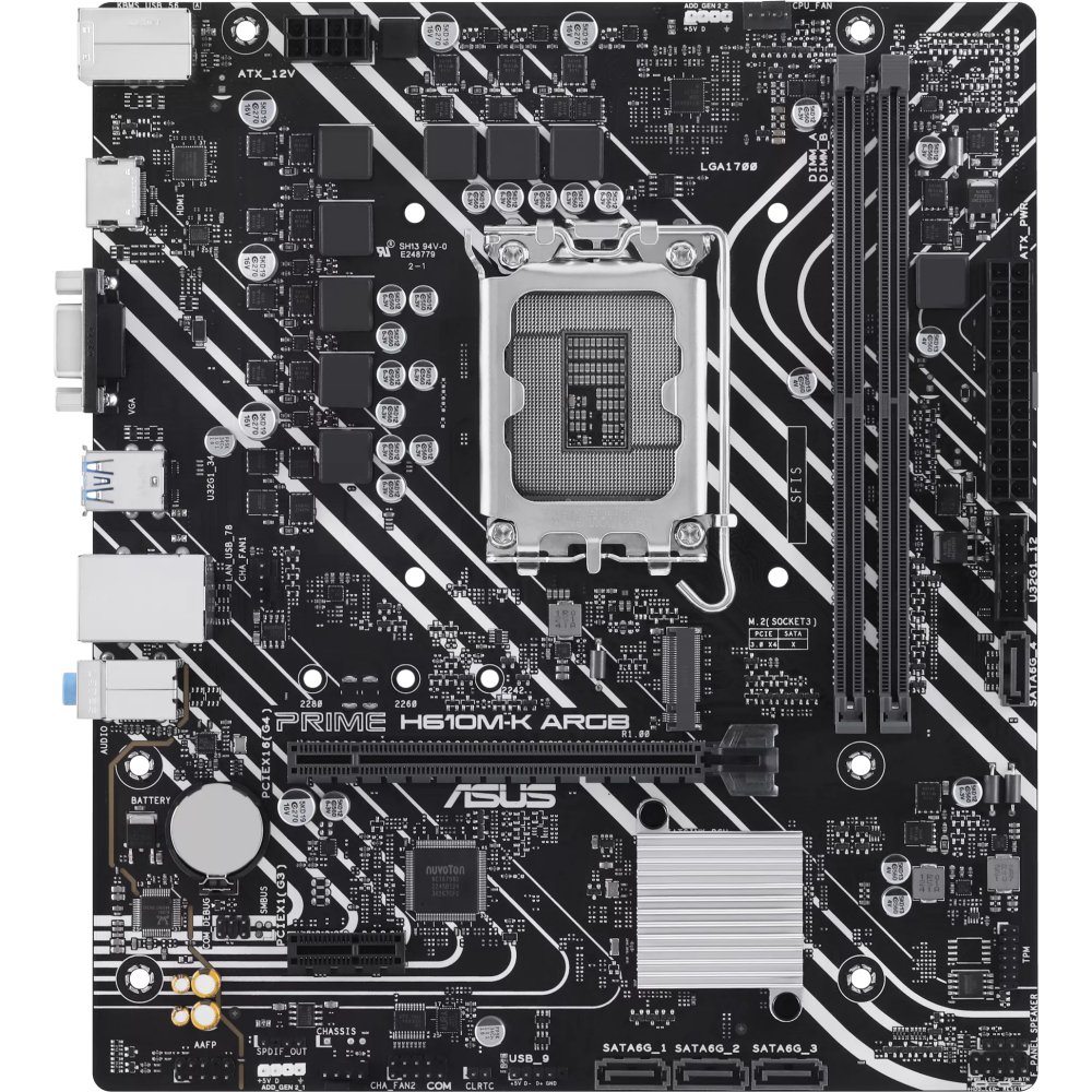 Материнская плата ASUS Prime H610M-K ARGB (90MB1G90-M0EAY0)