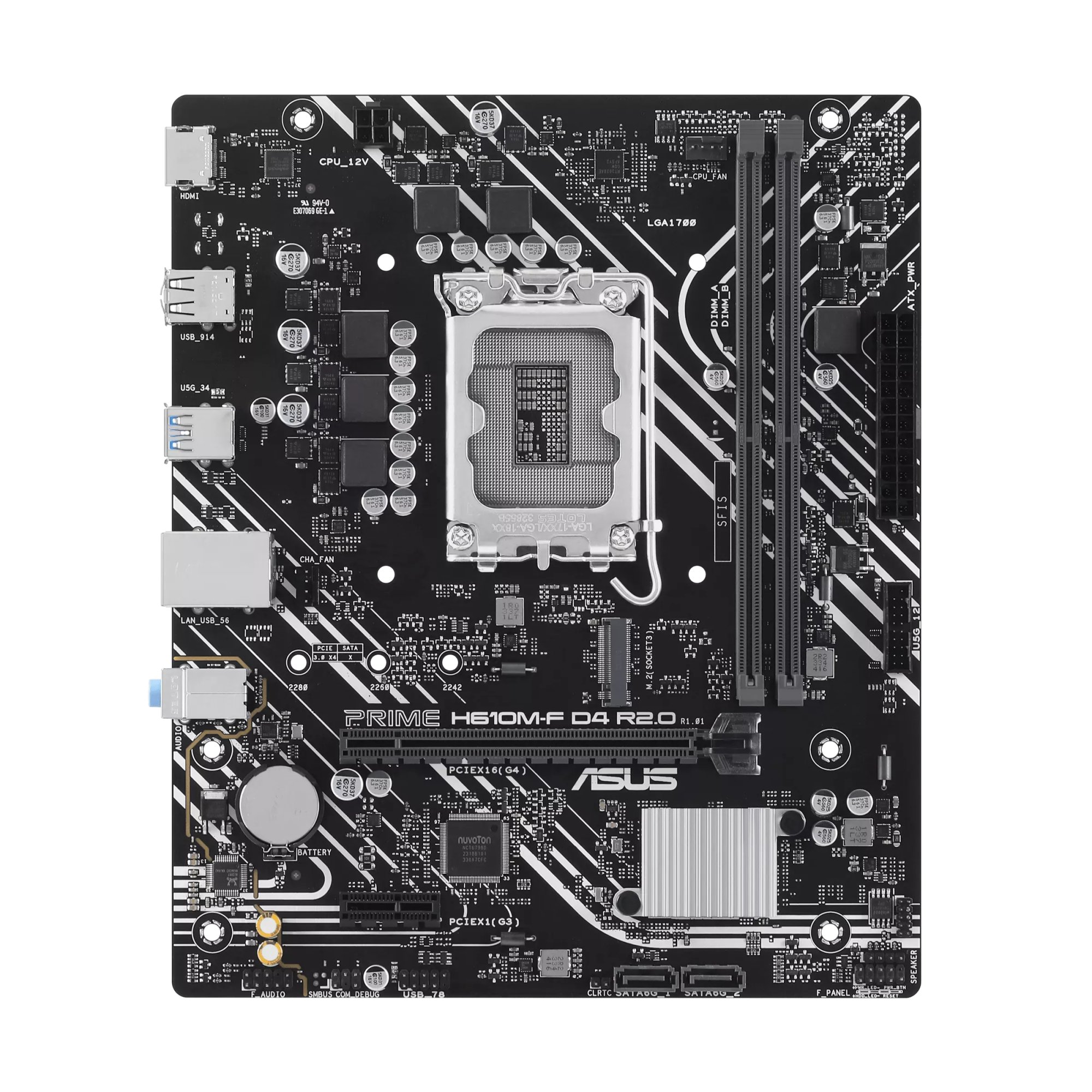 Материнская плата ASUS Prime H610M-F D4 R2.0
