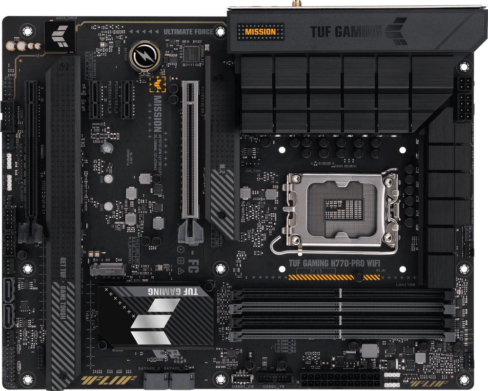 MB s1700 ASUS TUF GAMING H770-PRO WIFI LGA1700 ATX 4xDDR5 2xPCIEx16 2xPCIEx1 4xM.2 USB-C DP HDMI 2.5GLAN Wi-Fi 6 (90MB1D50-M1EAY0)