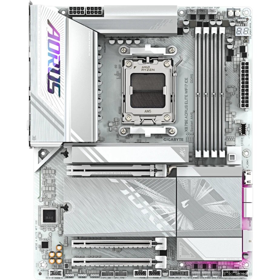 Материнская плата Gigabyte X870E Aorus Elite Wifi7 Ice