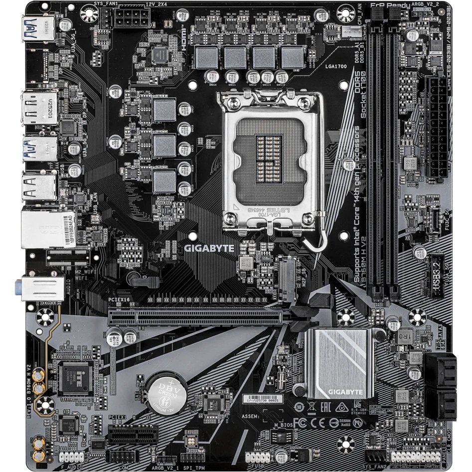 Материнская плата Gigabyte B760M H V2, RTL