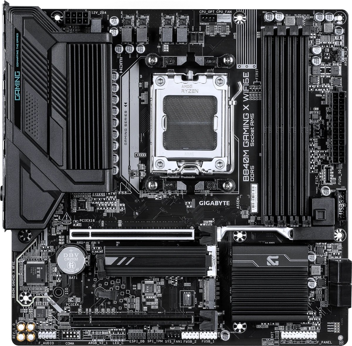 Материнская плата Gigabyte B840M Gaming X Wifi6E