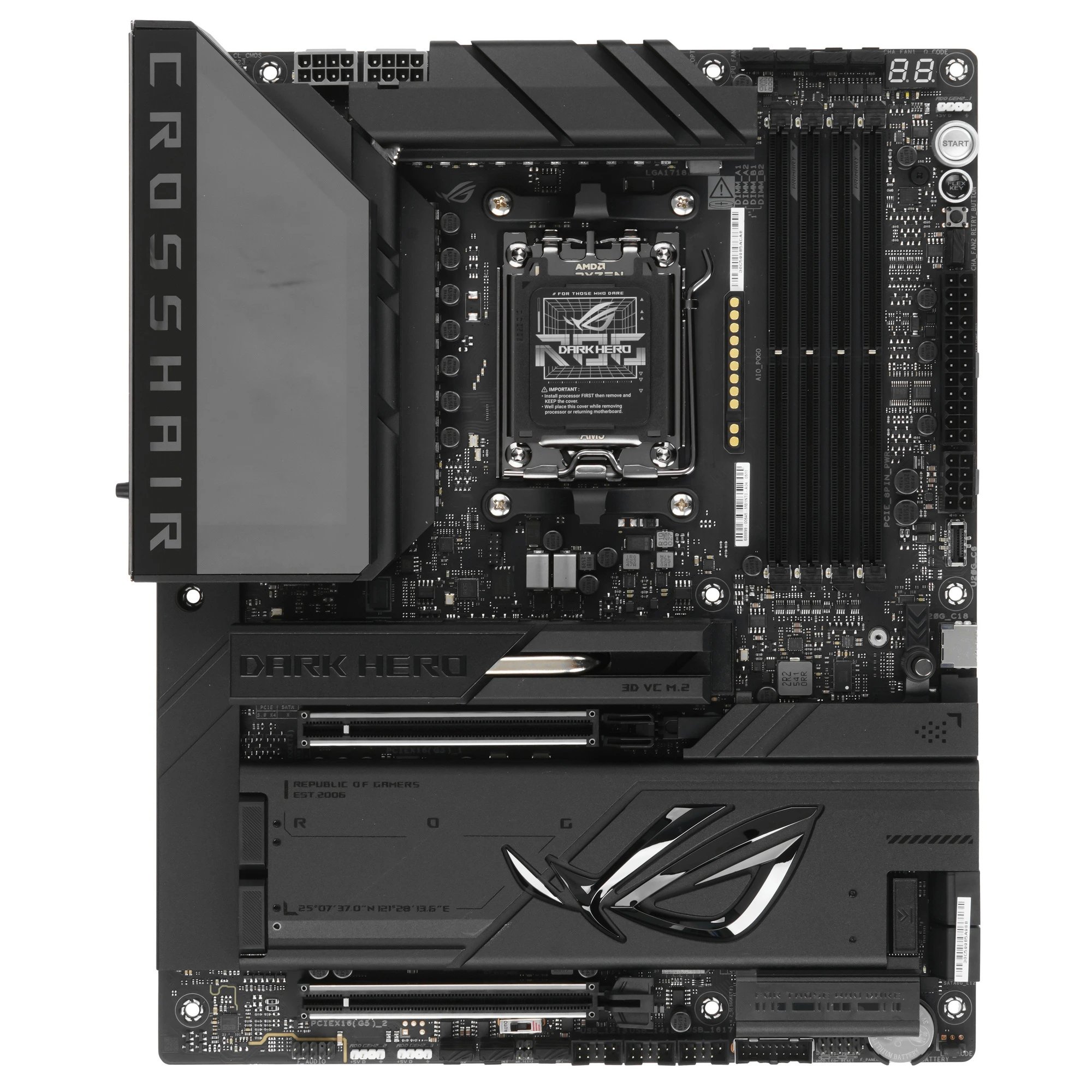 Материнская плата ASUS Rog Crosshair X870E Dark Hero, Socket AM5, AMD X870E, ATX, Ret