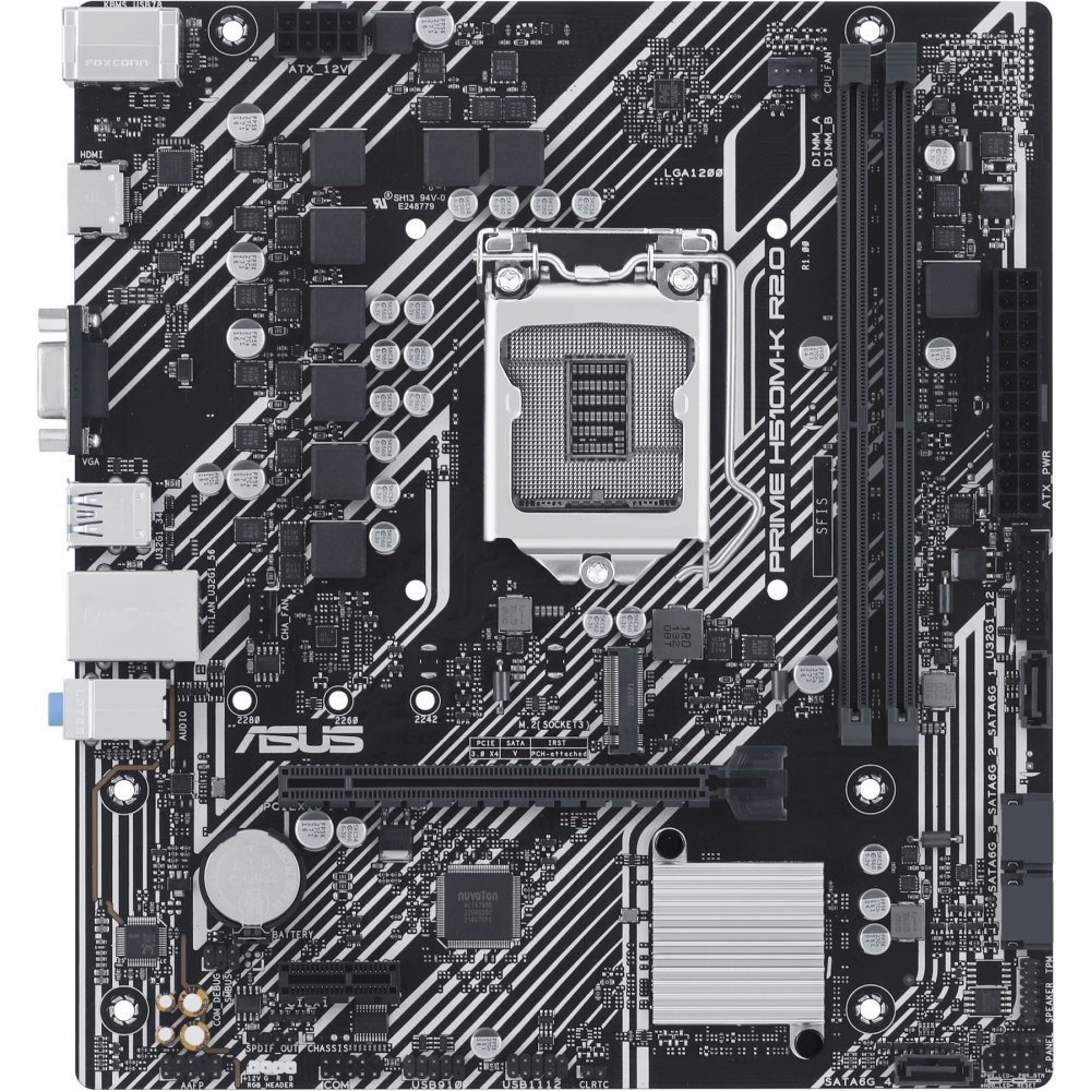 MB s1200 ASUS PRIME H510M-K R2.0 mATX 2xDDR4 PCIEx16 PCIEx1 M.2 HDMI VGA 1GLAN (90MB1E80-M0EAY0)