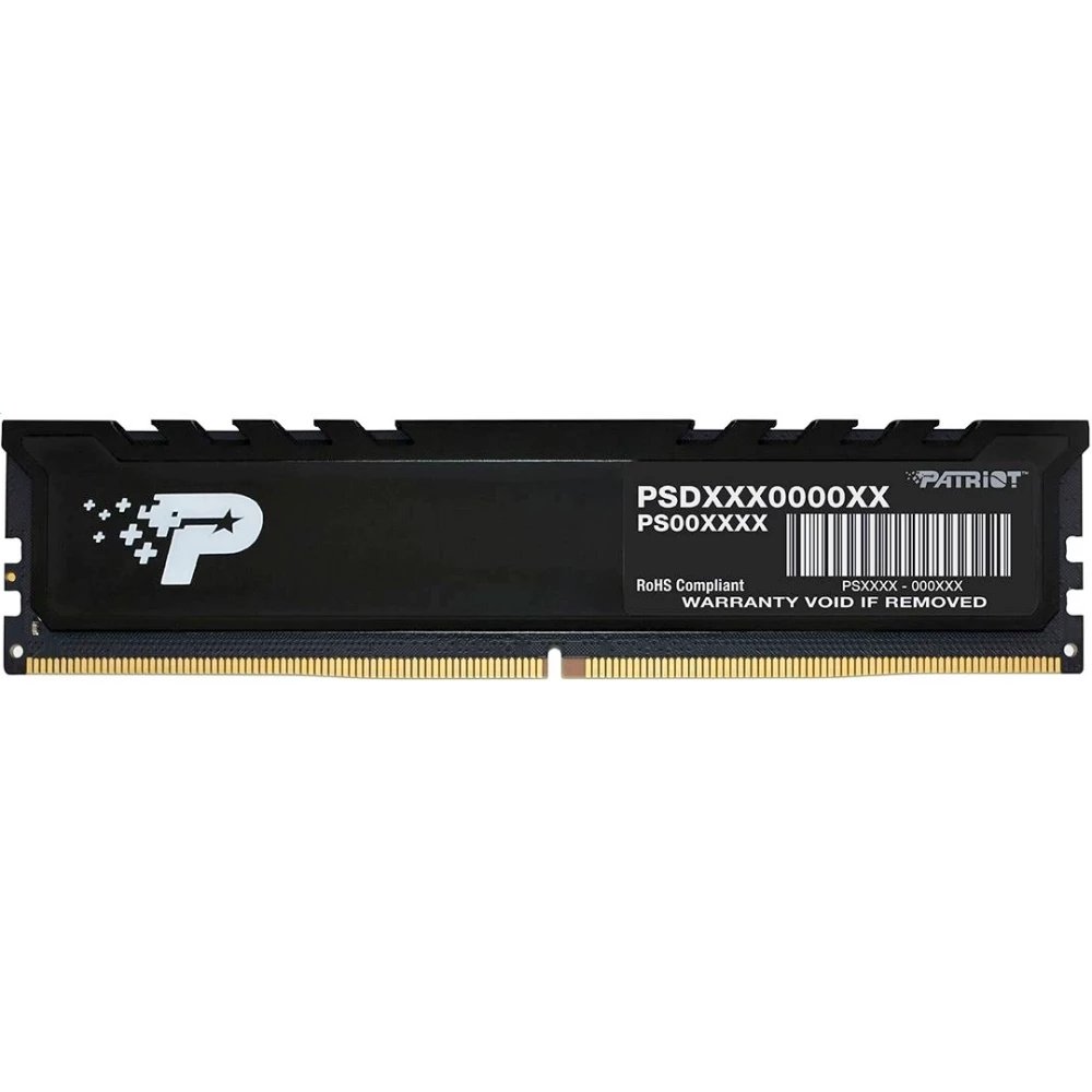 ОЗУ Patriot Signature Premium PSP516G520081H1 DDR5 16GB 5200MHz RTL PC5-41600 CL42 DIMM 288-pin 1.1В single rank с радиатором Ret