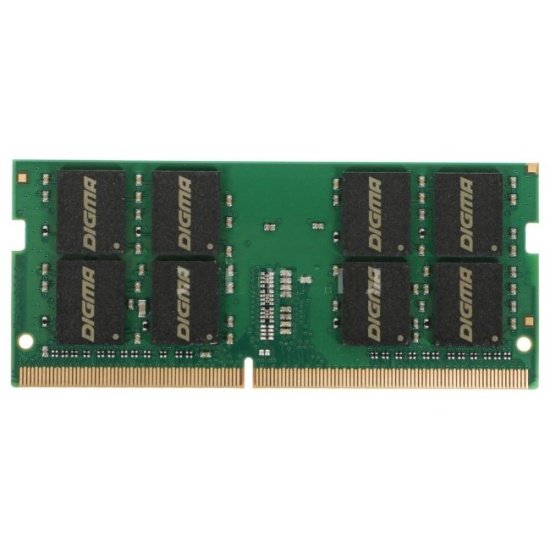 ОЗУ Digma DGMAS42666032D DDR4 32Gb 2666MHz RTL PC4-21300 CL19 SO-DIMM 260-pin 1.2В dual rank