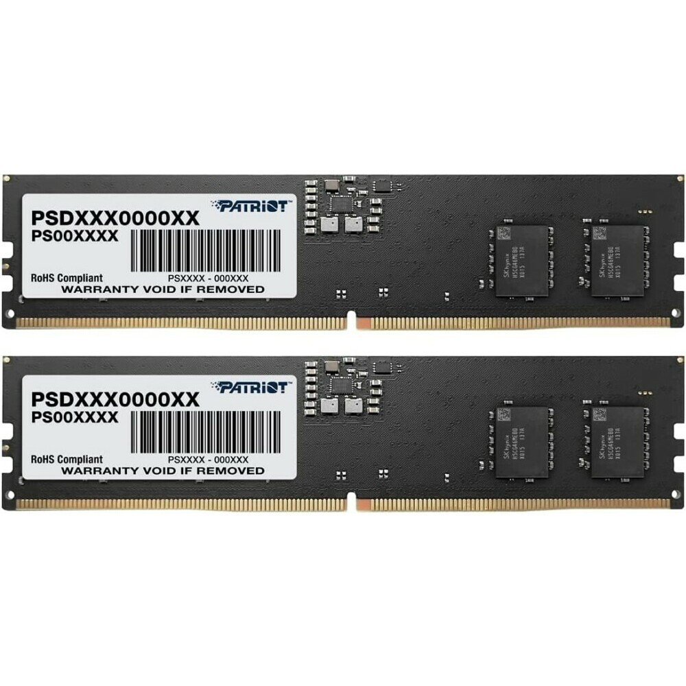 ОЗУ Patriot Signature PSD532G5600K DDR5 2x16Gb 5600MHz RTL PC5-44800 CL46 DIMM 288-pin 1.1В Ret
