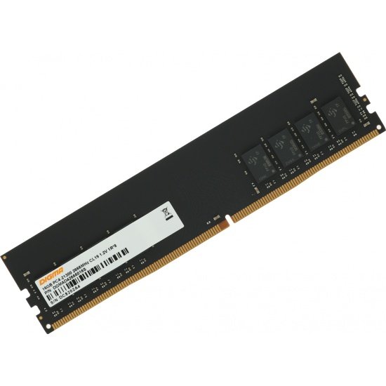 ОЗУ Digma DGMAD43200016S DDR4 16Gb 3200MHz RTL PC4-25600 CL22 DIMM 288-pin 1.2В single rank