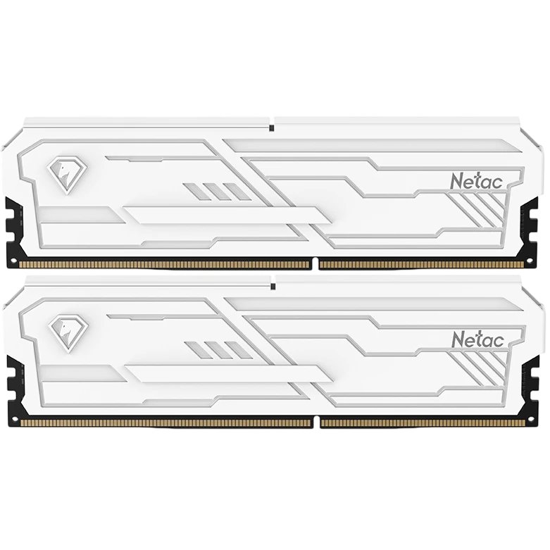 ОЗУ Netac Shadow III, NTSHD4P32DP-16W, DDR 4 DIMM 16Gb (8Gbx2) PC25600, 3200Mhz, CL16, с рад