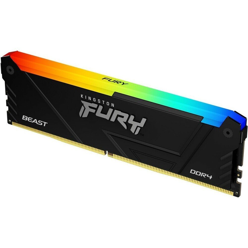 ОЗУ Kingston Fury Beast Black RGB XMP KF436C17BB2A/8 8GB DDR4 3600MHz DIMM CL17, 1.35V 288-pin Non-ECC