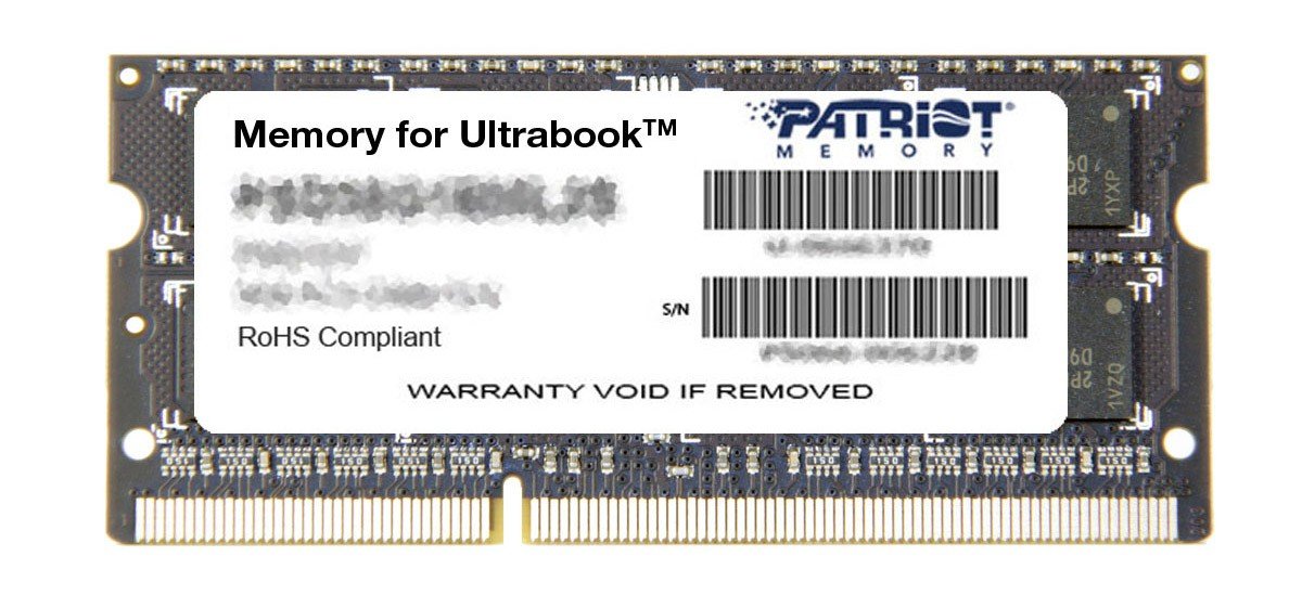 RAM SO-DIMM 8GB DDR3-1600 PC3-12800 Patriot Signature, CL11, LV 1.35V, retail (PSD38G1600L2S)
