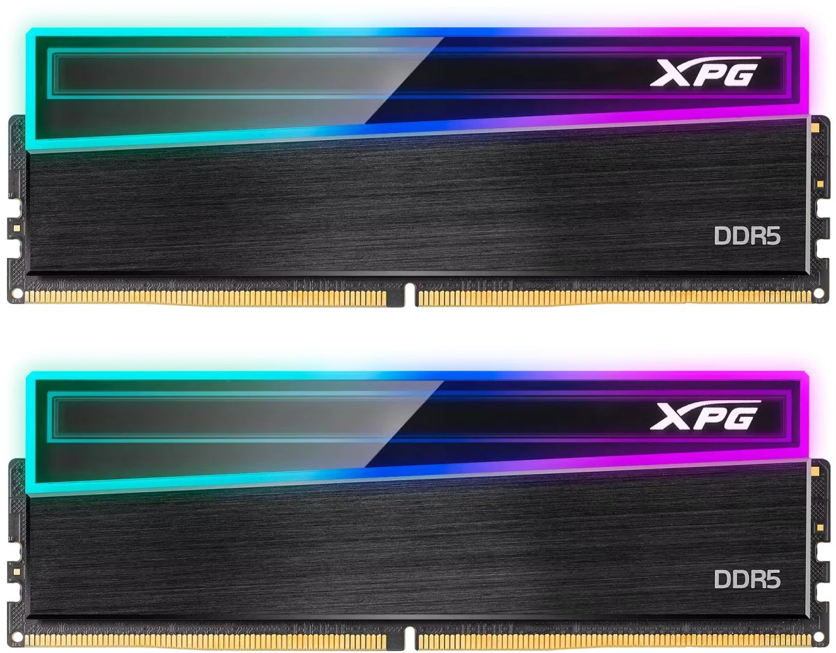 ОЗУ ADATA Novakey RGB (AX5U6400C3216G-DCNKRBK) DDR5 DIMM 32GB 6400MHz 2*16GB 32-39-39 1.4V Black Dual Color BOX