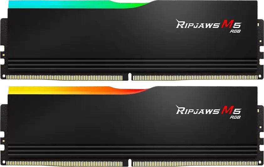 ОЗУ G.SKILL Ripjaws M5 RGB (F5-6400J3239G16GX2-RM5RK) 32GB (2x16GB) DDR5 6400MHz CL32 (32-39-39-102) 1.4V / Black