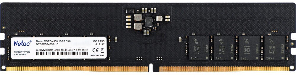 ОЗУ Netac Basic (NTBSD5P48SP-16) 16GB 4800MHz CL40 1.1V DDR5