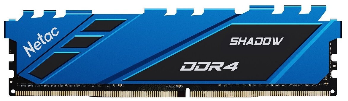 ОЗУ Netac Shadow NTSDD4P36SP-08B DDR4 8GB 3600MHz CL18 1.35V / Blue / with radiator