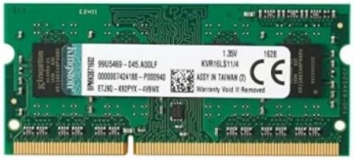 ОЗУ Kingston DDR3L 4GB (PC3-12800) 1600MHz CL11 1.35V SO-DIMM KVR16LS11/4WP