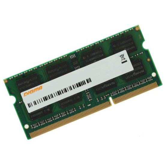 ОЗУ Digma DGMAS42666008D DDR4 8Gb 2666MHz RTL PC4-21300 CL19 SO-DIMM 260-pin 1.2В dual rank Ret