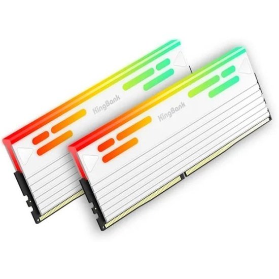ОЗУ Kingbank K5.01.FLA5ED9503 32GB (2x16Gb) 6000MHz White DDR5 Heatsink RGB / KFRW series / Hynix A-die CL26 (26-36-36-66)
