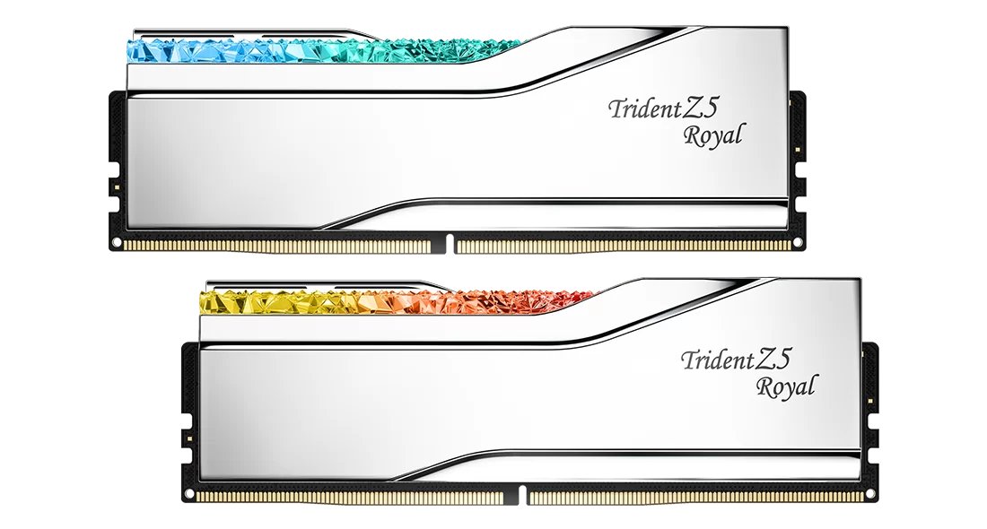 ОЗУ G.Skill Trident Z5 Royal 64Gb (F5-6800J3445G32GX2-TR5S) DDR5 Silver