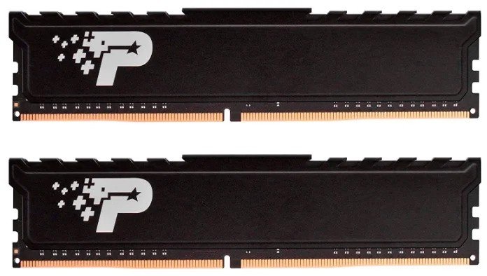 ОЗУ PATRIOT Signature (PSP432G2666KH1) (retail) DDR 4 DIMM 32Gb (16Gbx2) PC21300, 2666Mhz