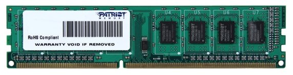 RAM DDR3-1333 4GB PC3-10600 Patriot, CL9, retail (PSD34G133381)