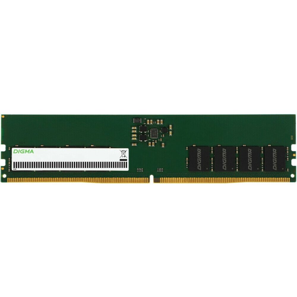 ОЗУ Digma DGMAD54800032D DDR5 32GB 4800MHz RTL PC5-38400 CL40 DIMM 288-pin 1.1В dual rank Ret