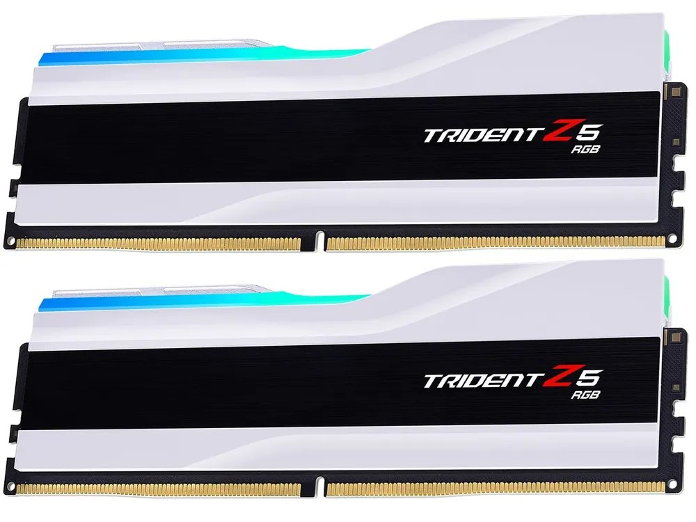 ОЗУ G.SKILL Trident Z5 RGB 64GB (F5-6400J3239G32GX2-TZ5RW) (2x32GB) DDR5 6400MHz CL32 (32-39-39-102) 1.4V / White