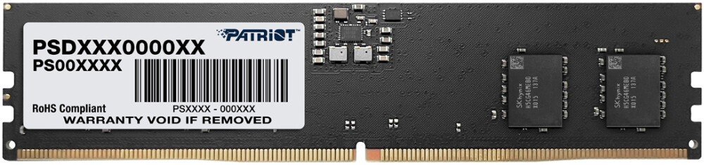 ОЗУ Patriot SL PSD516G56002 DDR5 16GB 5600MHz UDIMM