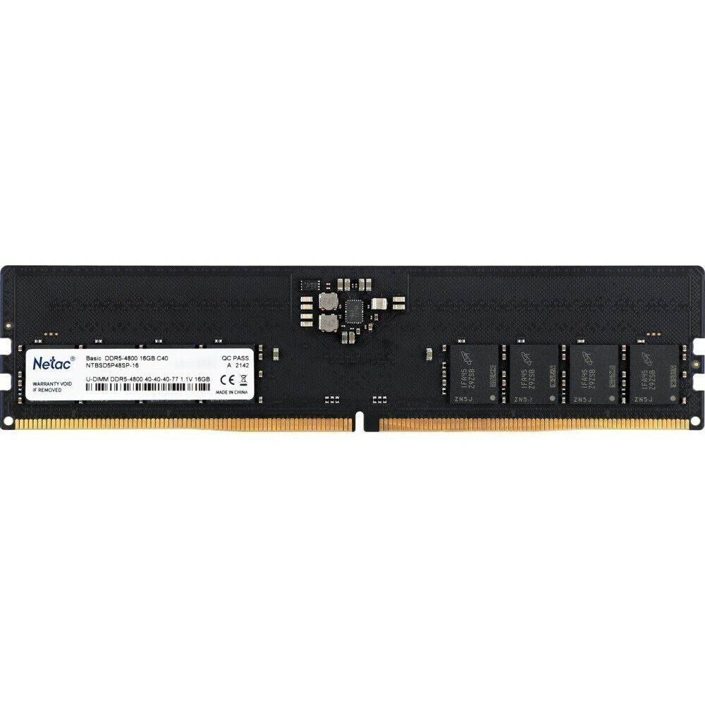 ОЗУ NETAC NTBSD5P56SP-16 DDR 5 DIMM 16GB 5600MHZ