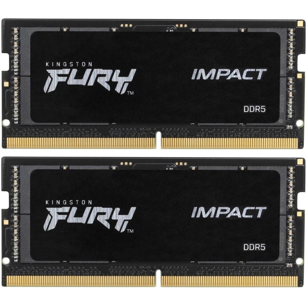 ОЗУ Kingston Fury Impact KF560S38IBK2-32 DDR5 - 2x 16ГБ 6000МГц, для ноутбуков (SO-DIMM), ECC, Ret