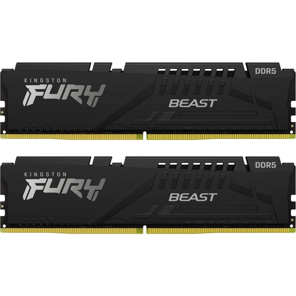 ОЗУ Kingston Fury Beast KF556C36BBE2K2-64 64GB 5600MT/s DDR5 CL36 DIMM (Kit of 2) Black