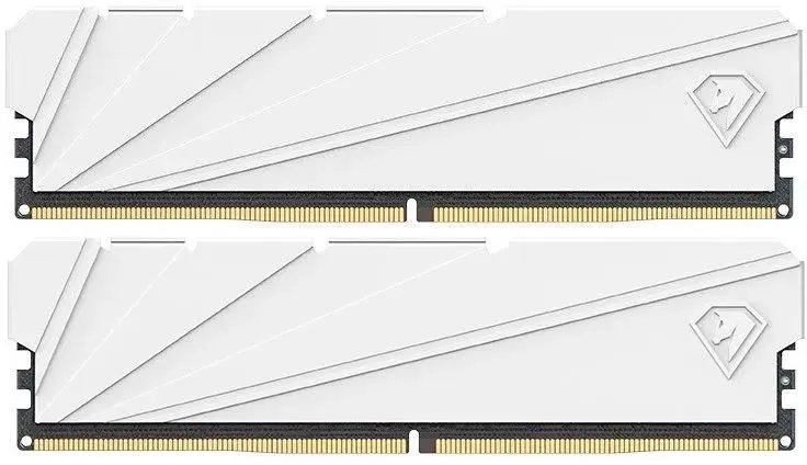 ОЗУ Netac Shadow S NTSSD4P32DP-16W DDR 4 DIMM 16Gb (8Gbx2) PC25600, 3200Mhz C16 White, с радиатором