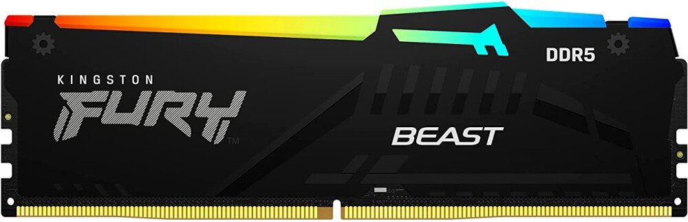 ОЗУ Kingston FURY Beast Black XMP Gaming Memory (KF552C40BBA-16) DDR5 5200 16GB DIMM Non-ECC, CL40, 1.25V, 1RX8 40-40-40
