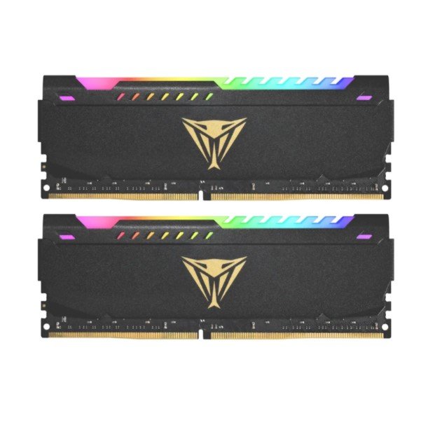 ОЗУ Patriot Memory DDR 4 DIMM 32Gb (16Gbx2) PC28800, 3600Mhz, CL20, PATRIOT Viper Steel RGB Kit (PVSR432G360C0K) (retail)