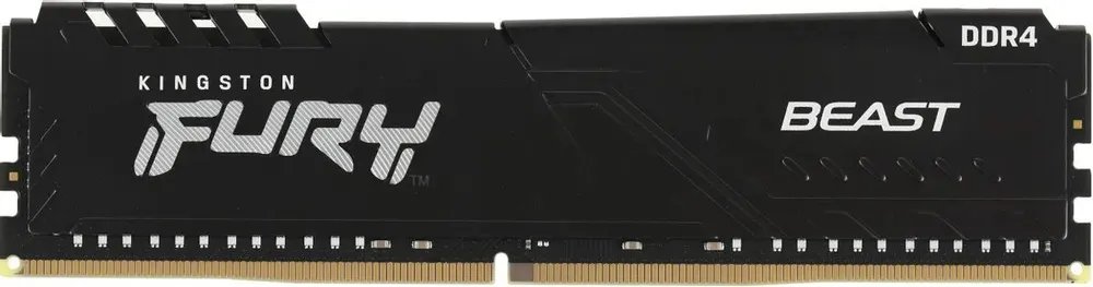ОЗУ Kingston Fury Beast Black KF432C16BB1/16WP 16GB 3200MT/s DDR4 CL16 DIMM 1Gx8