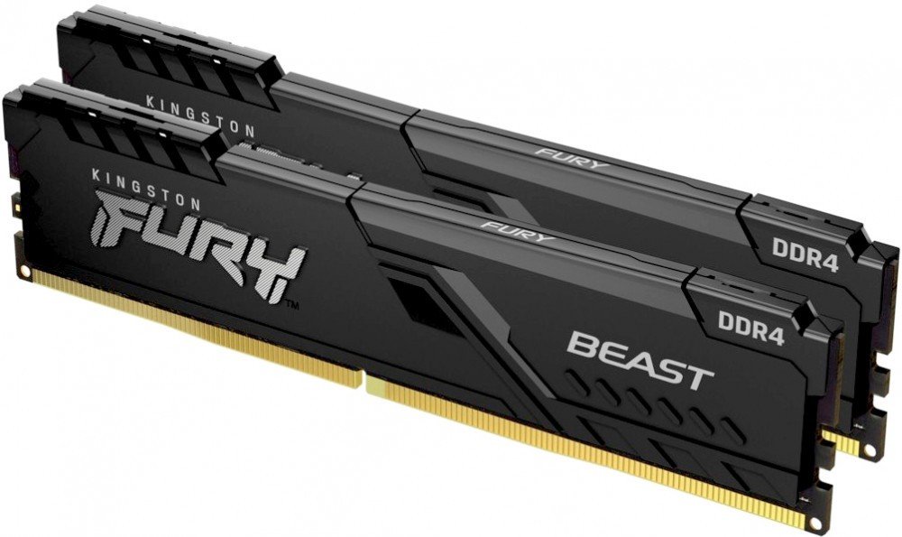 RAM Kingston 16GB (Kit of 2) DDR4-3200 PC4-25600 Fury Beast Black KF432C16BBK2/16 CL16 DIMM