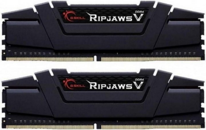 ОЗУ G.SKILL DIMM DDR4 32GB Ripjaws V (2x16GB kit) 3200MHz CL16 PC4-25600 1.35V F4-3200C16D-32GVK Classic Black
