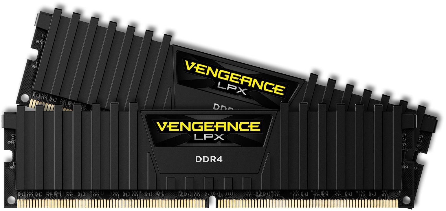ОЗУ Corsair Vengeance LPX (CMK32GX4M2E3200C16) DDR4, 3200MHz 32GB 2x16GB Dimm, Unbuffered, Dual Rank, 16-20-20-38, XMP 2.0, black Heatspreader, Black