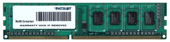 RAM 4GB DDR3-1600 PC3-12800 Patriot SignatureLine, CL11, LV 1.35V, retail (PSD34G1600L81)