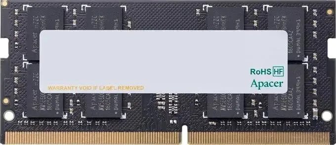 ОЗУ Apacer AS32GGB26CRBBGH DDR4 32GB 2666MHz SO-DIMM (PC4-21300) CL19 1.2V (Retail) 2048*8 3 years