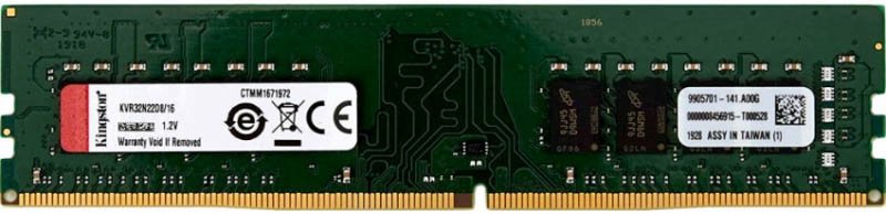 RAM Kingston KVR32N22D8/32, DDR 4 DIMM 32Gb PC25600, 3200Mhz, CL22 retail