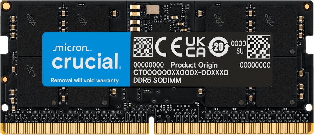 ОЗУ Crucial by Micron CT64G56C46S5 64GB DDR5-5600 SO-DIMM CL46 1.1V, 1 Year Warrаnty