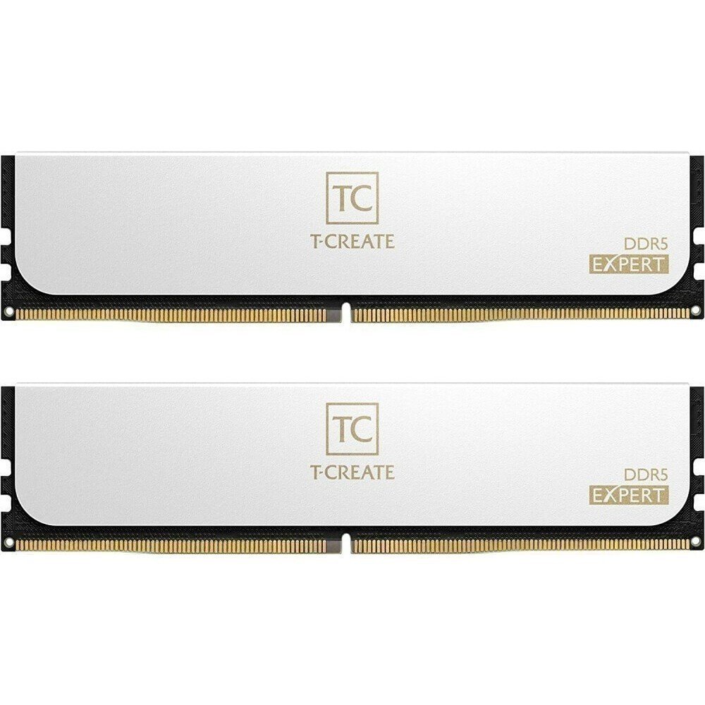 ОЗУ TEAMGROUP T-Create Expert 32GB (CTCWD532G7200HC34ADC01) (2x16GB) DDR5 7200MHz CL34 (34-42-42-84) 1.4V / White