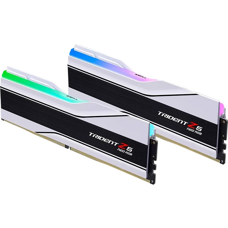 ОЗУ G.SKILL Trident Z5 Neo RGB (F5-6000J3036F16GX2-TZ5NRW) 32GB 6000МГц DDR5 CL30 DIMM (Kit of 2x16GB) 1.35V EXPO, White