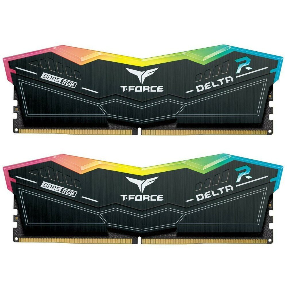 ОЗУ TEAMGROUP T-Force Delta RGB 32GB (FF3D532G6000HC30DC01) (2x16GB) DDR5 6000MHz CL30 (30-36-36-76) 1.35V / Black